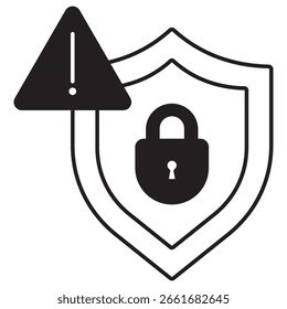 Security Threat Icon, Identifying and Preventing Security Threats, Understanding Modern Security Threat Landscapes, vector