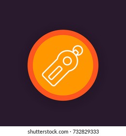 security token line icon