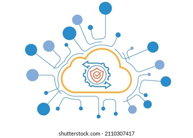 Security Tool recovery cloud Management icon