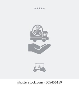 Security transport concept - Minimal icon