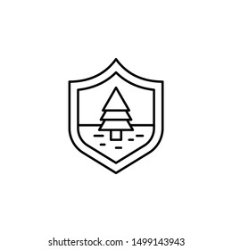 security, tree, jungle line icon. Element of jungle for mobile concept and web a