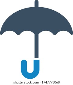 Security, umbrella icon (vector illustration)