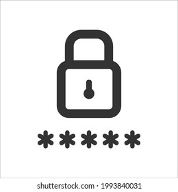 security unlock key icon design