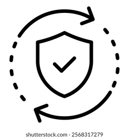 Security Update Icon Element For Design
