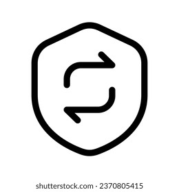 Security Update Icon Vector Symbol Design Illustration