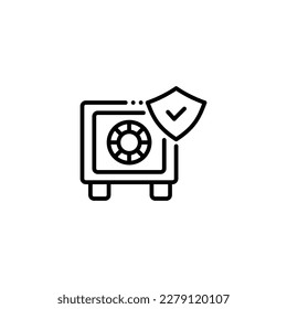 Security and valuables protection icon