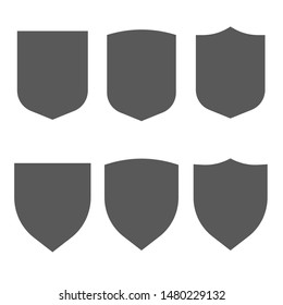 Security vector assurance contour gray icons isolated on white background set.  Safeguard simple signs.