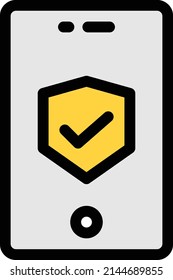 icono de línea de color de vector de seguridad