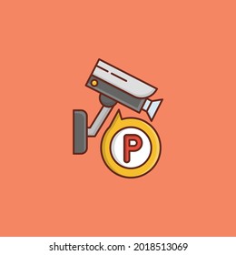 icono de color plano vectorial de seguridad