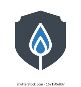 icono de color de glifo vectorial de seguridad 