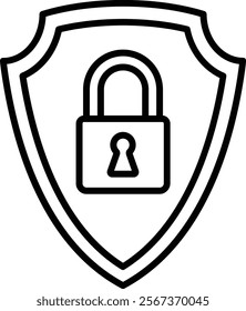 Security vector icon. Can be used for printing, mobile and web applications.