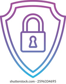 Security vector icon. Can be used for printing, mobile and web applications.