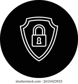 Security vector icon. Can be used for printing, mobile and web applications.