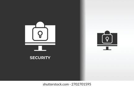 Ilustración De Símbolo Aislado De Vector De Seguridad, Icono O Logotipo