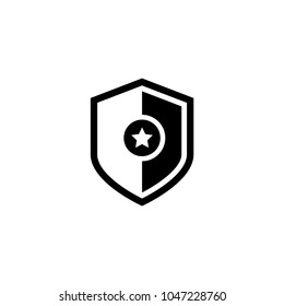 Security vector icon. Protection sign. Shield vector icon.