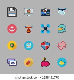 security vector icon set