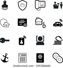 security vector icon set such as: power, fire, validate, cellular, art, bank, togetherness, hyperlink, anchor, modern, garden, naval, decorative, industrial, drive, keypad, open, code, payment