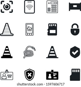 security vector icon set such as: logo, reel, privacy, burning, armored, heat, modern, flame, negative, wrong, private, forbidden, deposit, right, cage, code, square, good, person, texture, boundary