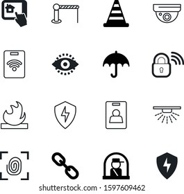 Security Vector Icon Set Such Policeman Stock Vector (Royalty Free ...