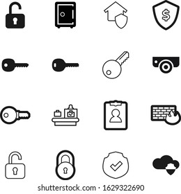 security vector icon set such as: scan, dollar, cloud, emblem, banking, video, account, terror, id, label, airport, real, silver, defend, x-ray, icons, person, guarantee, control, border, portal