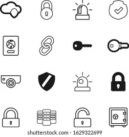 security vector icon set such as: strength, big, database, center, attention, flashing, image, silver, passport, server, surveillance, arms, royal, world, cctv, application, file, shopping, citizen