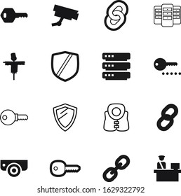 security vector icon set such as: hat, swimming, tool, linear, traffic, thin, storage, industrial, green, control, crop, man, halloween, guarantee, seasonal, keys, pool, media, plane, metal