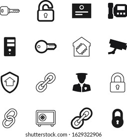 security vector icon set such as: gift, information, elegant, wealth, shield, cam, seal, guard, contact, steel, communication, remote, uniform, officer, blank, storage, bank, real, patrol, creative