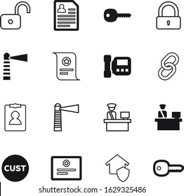 security vector icon set such as: abstract, art, estate, real, blue, code, insurance, device, digital, phone, unlocking, strength, intercom, connection, access, shield, link, terminal, broken