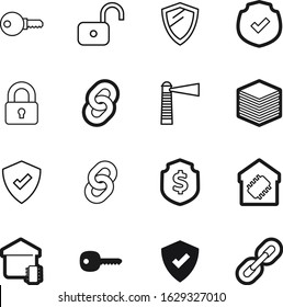 security vector icon set such as: server, architecture, modern, sea, big, financial, communication, application, market, dollar, travel, banking, closed, nautical, lighthouse, unlocking, cloud, tower