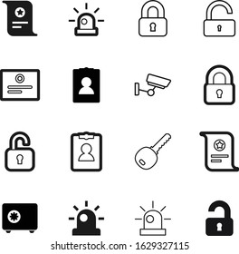 security vector icon set such as: technology, simple, steel, guard, digital, metal, modern, shopping, glowing, wealth, area, house, graphic, video, crime, camera, monitoring, code, cam, silhouette