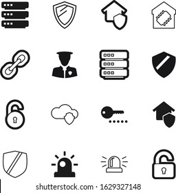 security vector icon set such as: defense, keyhole, secret, character, heraldic, strong, male, system, professional, shopping, cyber, media, mark, password, abstract, military, link, armor, control