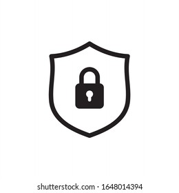 Security Vector Icon, Shield, Lock, Protection Vector Icon Illustration