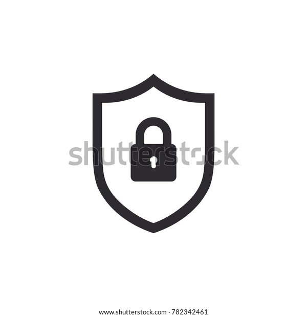 Security Vector Icon Shield Lock Protection Stock Vector (Royalty Free ...