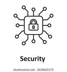 Security :Vector Icon which can easily modify or edit