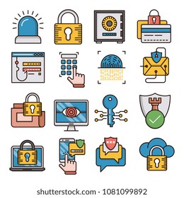 Security vector icons
