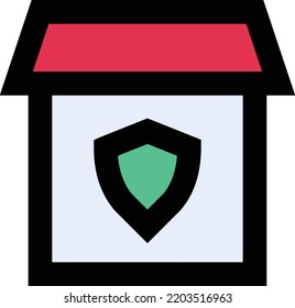 Ilustración del vector de seguridad en un fondo transparente.Símbolos de calidad premium.Icono del vector de trazo para el concepto y el diseño gráfico.