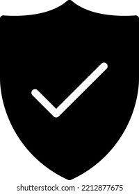 ilustración del vector de seguridad en un fondo transparente. Símbolos de calidad superior. Iconos vectoriales de glifos para diseño de conceptos y gráficos. 

