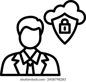 Security Vector Line Icon Design