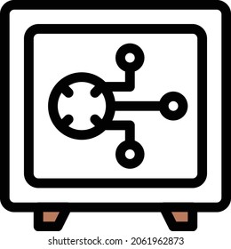 security vector thin line  icon