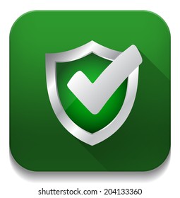 security verification passed With long shadow over app button
