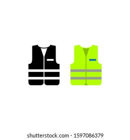 Security vest icon design. Vector illustration