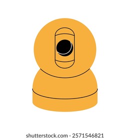 Security video camera. Security surveillance system. Vector illustration