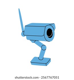 Security video camera. Video surveillance. Vector illustration