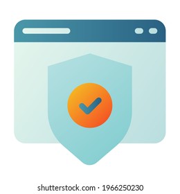 security vpn safe protection single isolated icon with smooth style
