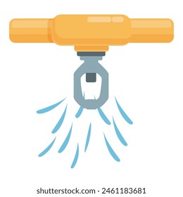 Security water system icon cartoon vector. Emergency drip. Smart hose