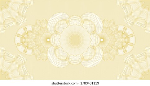 Security watermark. Banknotes. Intense illustration. Complex design. 