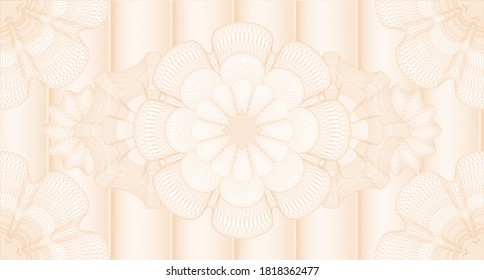 Marca de agua de seguridad. Fondo Guilloche. Ilustración artística. Diseño complejo. 