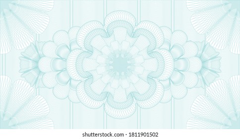 Security watermark. Guilloche background. Vector illustration. Detailed design. 