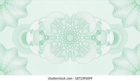 Security watermark. Guilloche background. Vector illustration. Complex design. 