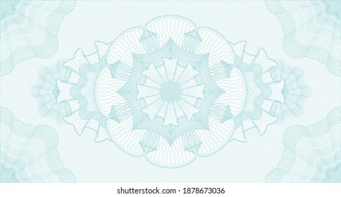 Security watermark. Pattern money. Intense illustration. Detailed design. 
